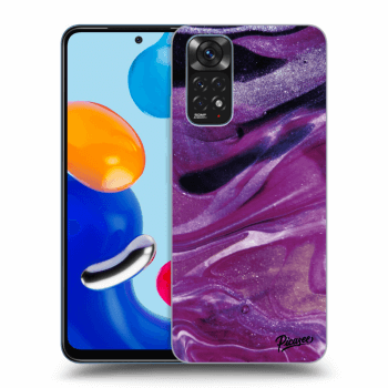 Obal pre Xiaomi Redmi Note 11 - Purple glitter