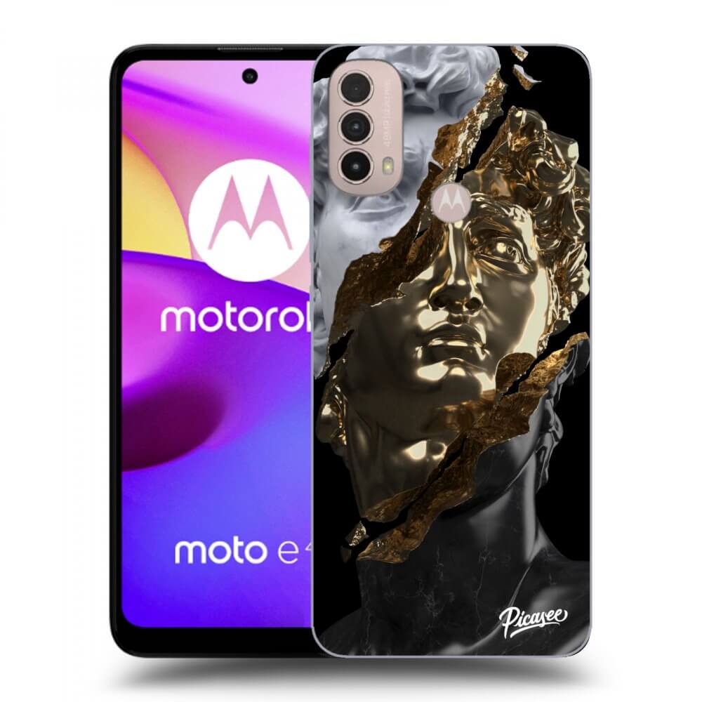 Picasee silikónový čierny obal pre Motorola Moto E40 - Trigger