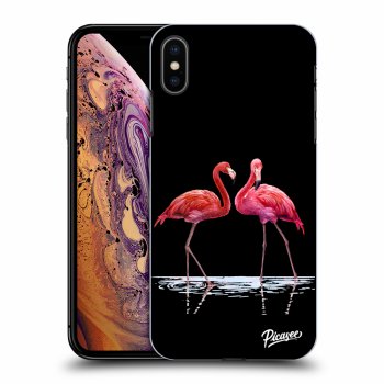 Obal pre Apple iPhone XS Max - Flamingos couple