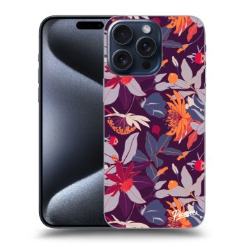 Obal pre Apple iPhone 15 Pro Max - Purple Leaf