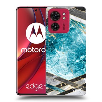 Obal pre Motorola Edge 40 - Blue geometry
