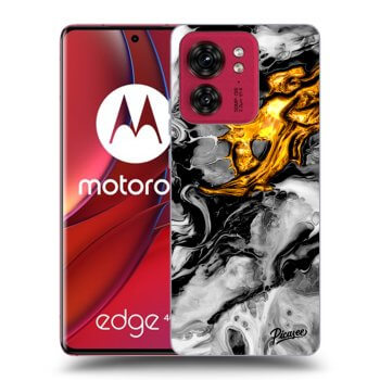 Obal pre Motorola Edge 40 - Black Gold 2