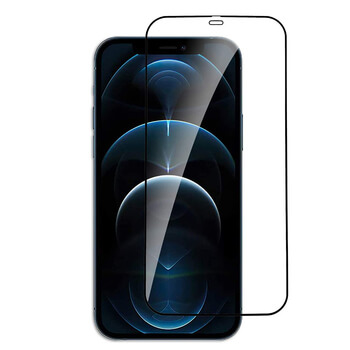 3x Picasee 3D ochranné tvrdené sklo s rámčekom pre Apple iPhone 12 Pro Max - čierné - 2+1 zdarma