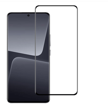 3x Picasee 3D ochranné tvrdené sklo s rámčekom pre Xiaomi 13T - čierné - 2+1 zdarma