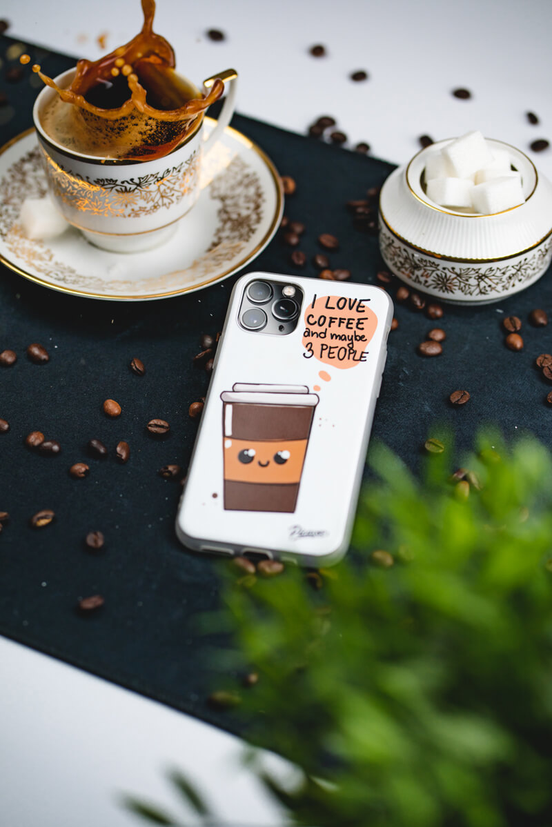 Kryt na mobil s designom Cute coffee