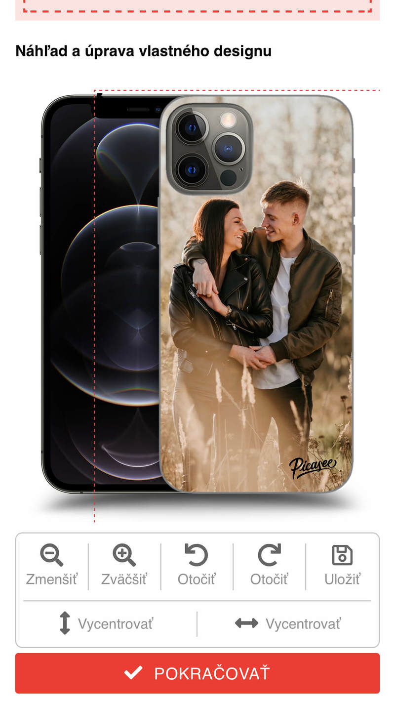 Posuňte fotku na obal, aby vášmu telefónu dokonale padla