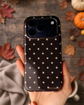 Picasee Fashion Case MagSafe pre Apple iPhone 15 - Vanilla Dots & Chocolate