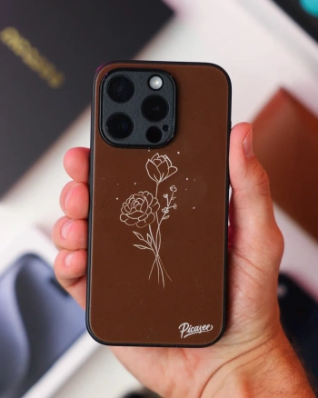 Picasee ULTIMATE CASE MagSafe pro Apple iPhone 17e - Brown flowers