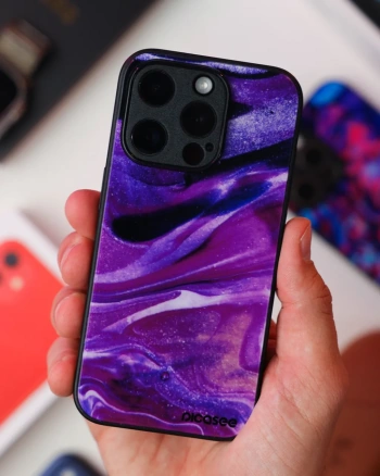 Picasee ULTIMATE CASE MagSafe pro Apple iPhone 14 Plus - Purple glitter