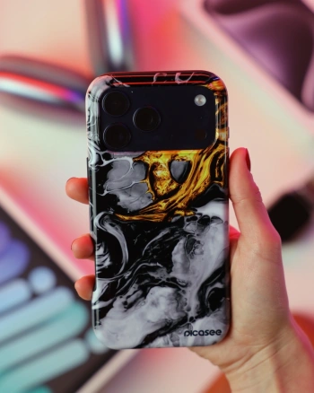 Picasee Fashion Case pre Google Pixel 8 Pro - Black Gold 2