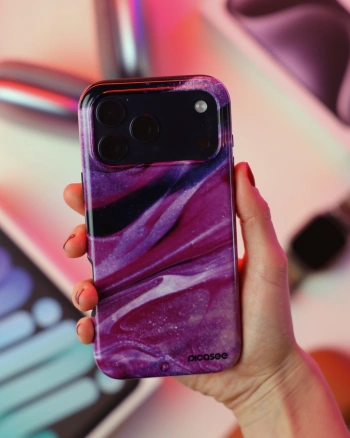 Picasee Fashion Case pre Xiaomi Redmi Note 12 Pro 5G - Purple glitter