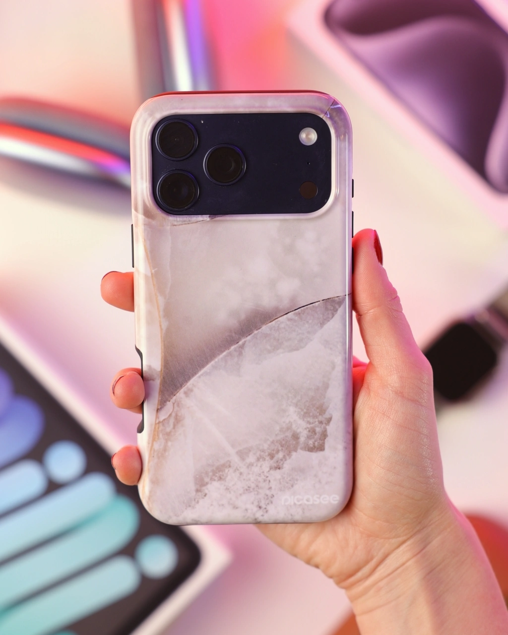 Fashion Case pre Apple iPhone 11 - Cream marble