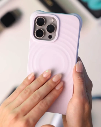 PicaseePShock-proof case s MagSafe Apple iPhone 12 - Vlastné gravírovanie - Ružová