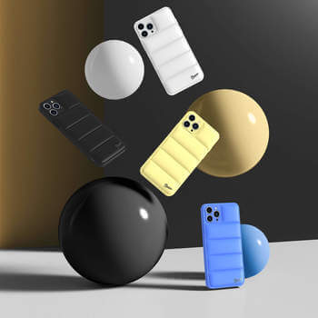 Picasee Puffer case pro Apple iPhone XS Max - Picasee Puffer - Biela