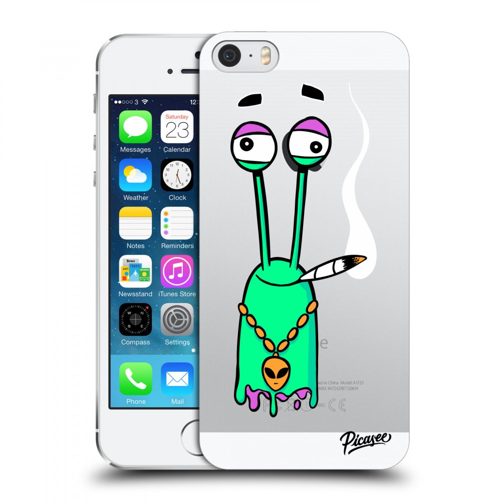 Picasee silikónový prehľadný obal pre Apple iPhone 5/5S/SE - Earth - Sám doma