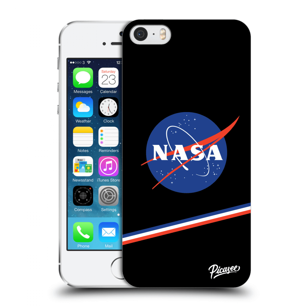 Picasee silikónový prehľadný obal pre Apple iPhone 5/5S/SE - NASA Original