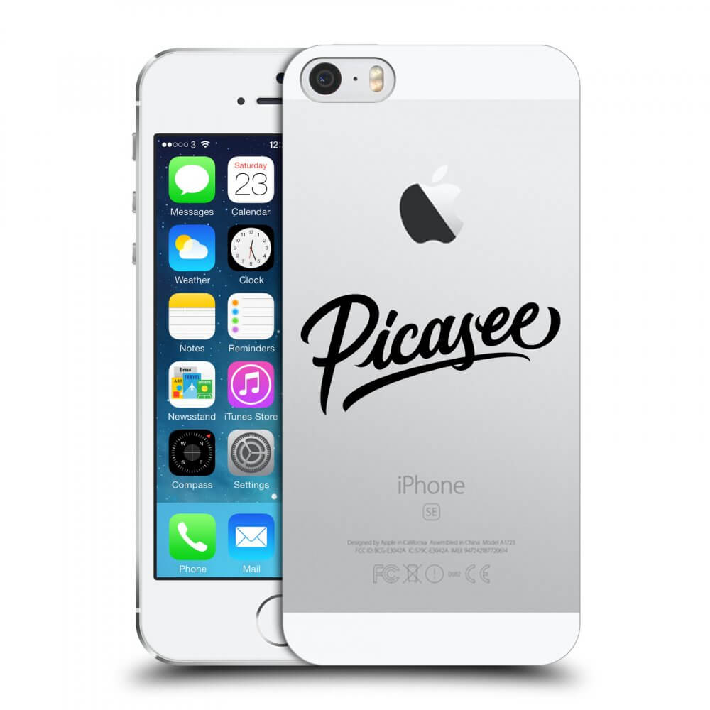 Picasee silikónový prehľadný obal pre Apple iPhone 5/5S/SE - Picasee - black