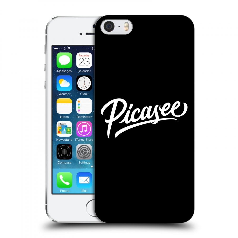 Picasee ULTIMATE CASE pro Apple iPhone 5/5S/SE - Picasee - old logo - white