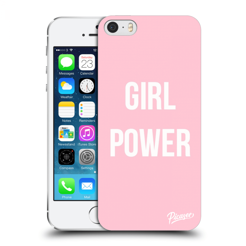 Picasee silikónový prehľadný obal pre Apple iPhone 5/5S/SE - Girl power