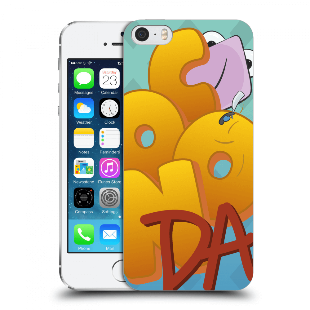Picasee silikónový prehľadný obal pre Apple iPhone 5/5S/SE - Obří COONDA
