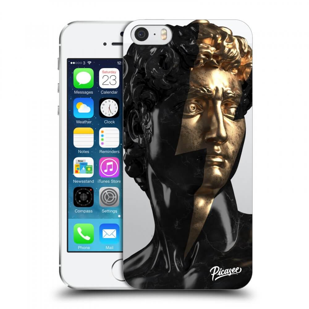 Picasee silikónový prehľadný obal pre Apple iPhone 5/5S/SE - Wildfire - Black