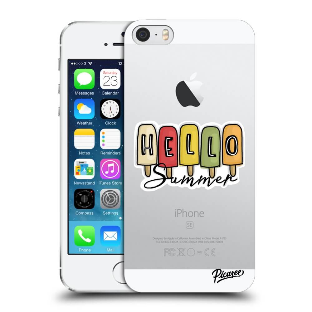 Picasee silikónový prehľadný obal pre Apple iPhone 5/5S/SE - Ice Cream