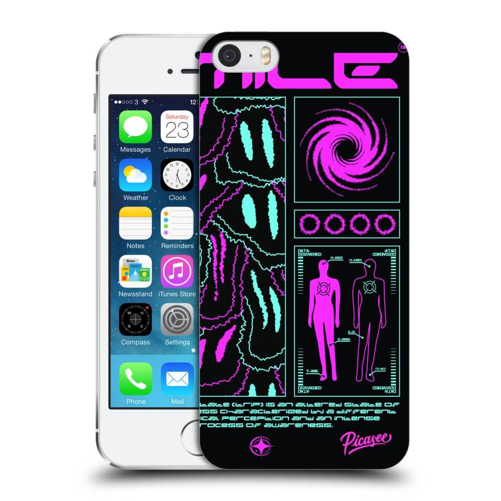 Picasee silikónový prehľadný obal pre Apple iPhone 5/5S/SE - HYPE SMILE