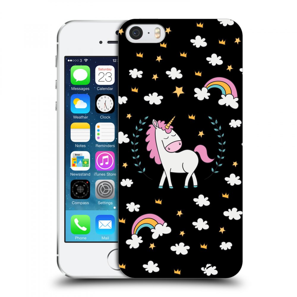 Picasee ULTIMATE CASE pro Apple iPhone 5/5S/SE - Unicorn hviezdne nebo