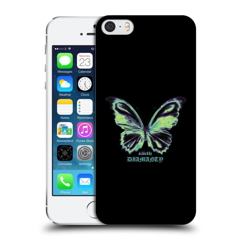 Picasee silikónový prehľadný obal pre Apple iPhone 5/5S/SE - Diamanty Blue