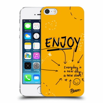 Picasee silikónový prehľadný obal pre Apple iPhone 5/5S/SE - Enjoy