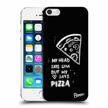 Picasee silikónový prehľadný obal pre Apple iPhone 5/5S/SE - Pizza