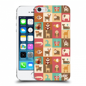 Picasee silikónový prehľadný obal pre Apple iPhone 5/5S/SE - Animals