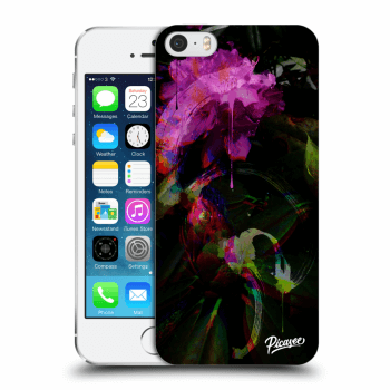 Picasee silikónový prehľadný obal pre Apple iPhone 5/5S/SE - Peony Color