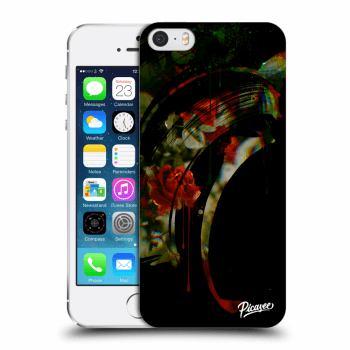 Picasee silikónový prehľadný obal pre Apple iPhone 5/5S/SE - Roses black