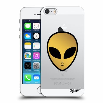 Picasee silikónový prehľadný obal pre Apple iPhone 5/5S/SE - Earth - Alien