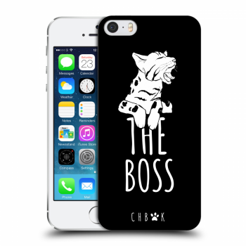 Picasee silikónový prehľadný obal pre Apple iPhone 5/5S/SE - CHBMK - The Boss - black