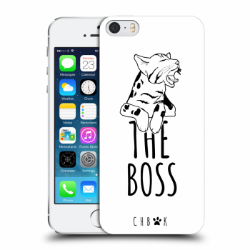 Picasee silikónový prehľadný obal pre Apple iPhone 5/5S/SE - CHBMK - The Boss - white