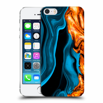 Obal pre Apple iPhone 5/5S/SE - Gold blue