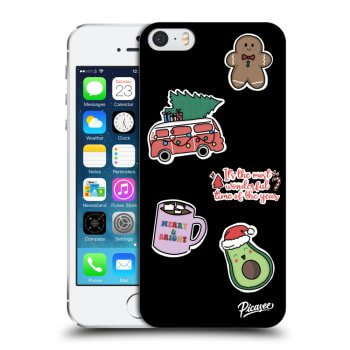 Obal pre Apple iPhone 5/5S/SE - Christmas Stickers