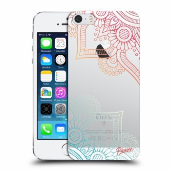 Picasee plastový prehľadný obal pre Apple iPhone 5/5S/SE - Flowers pattern