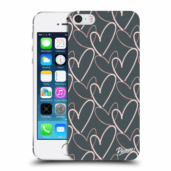 Picasee silikónový prehľadný obal pre Apple iPhone 5/5S/SE - Lots of love