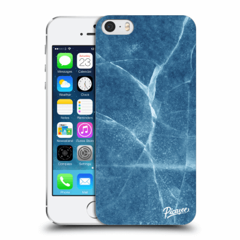 Picasee silikónový prehľadný obal pre Apple iPhone 5/5S/SE - Blue marble