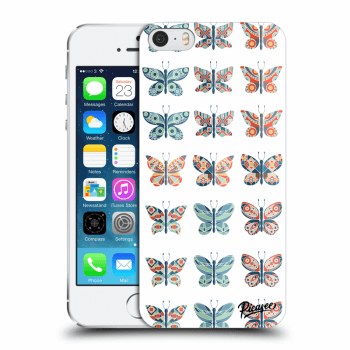 Picasee silikónový prehľadný obal pre Apple iPhone 5/5S/SE - Butterflies
