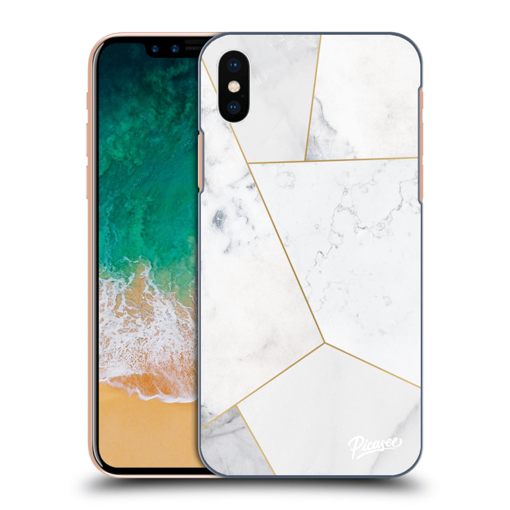 Picasee ULTIMATE CASE pro Apple iPhone X/XS - White tile