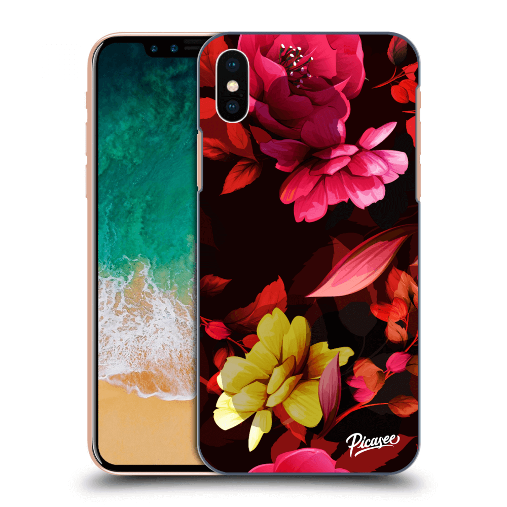 Picasee ULTIMATE CASE pro Apple iPhone X/XS - Dark Peonny