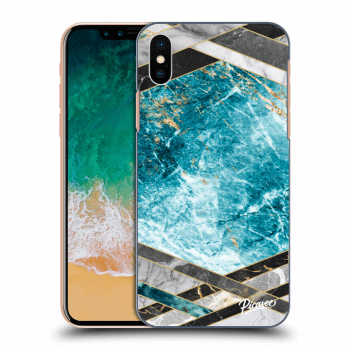 Picasee ULTIMATE CASE pro Apple iPhone X/XS - Blue geometry