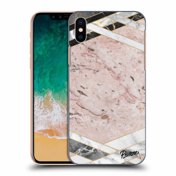 Picasee ULTIMATE CASE pro Apple iPhone X/XS - Pink geometry