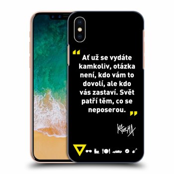 Obal pre Apple iPhone X/XS - Kazma - SVĚT PATŘÍ TĚM, CO SE NEPOSEROU