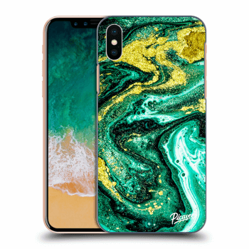 Obal pre Apple iPhone X/XS - Green Gold