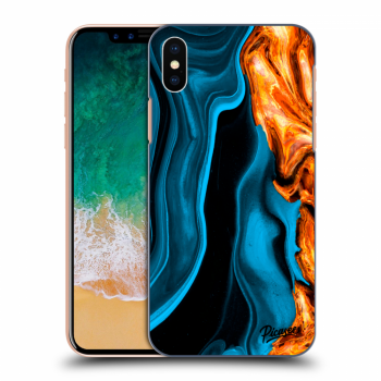 Obal pre Apple iPhone X/XS - Gold blue